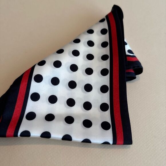 Polka Dot Silk Scarf P14 - Picture 4 of 4
